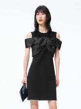 Women's Off-Shoulder Bow Twist Short Dress